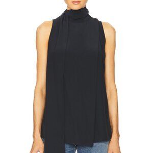 EAVES Noam Scarf Black Tank, Size Small